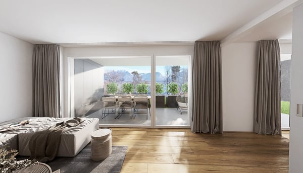 Neubau 3.5 Zimmer-Wohnung EG in Gunten 2