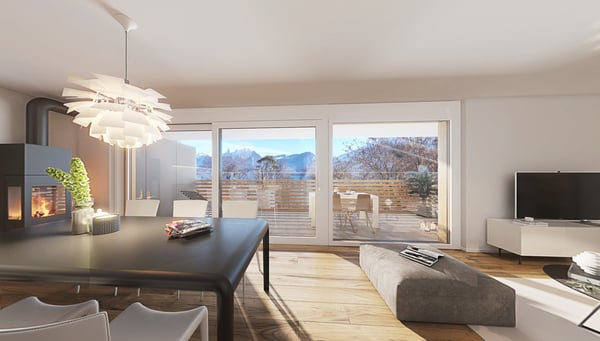 Neubau 4.5 Zimmer-Wohnung 1. OG in Gunten 3