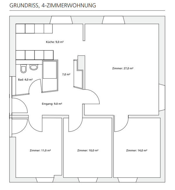 Familienwohnung an zentraler Lage 9