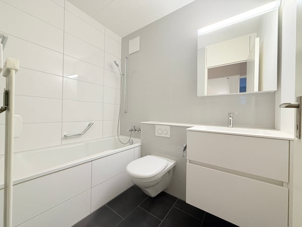 Urbanes Wohnen im Grünen: 2019 sanierte 1-Zimmerwohnung in Muttenz 9