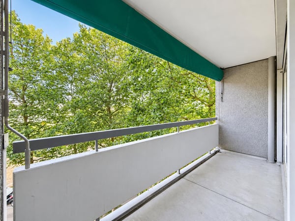 Gemütliche 1.0-Zimmerwohnung mit Balkon im Hirzbrunnen-Quartier 7