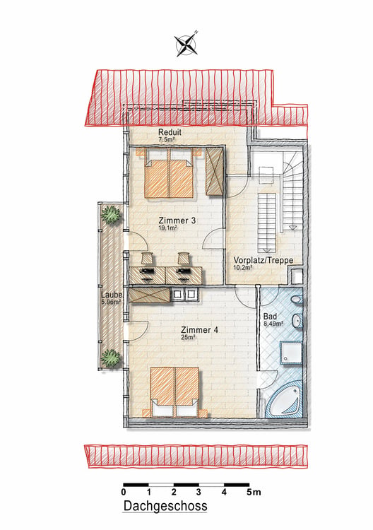 Naturnahe Maisonette-Wohnung in Kirchlindach. 15