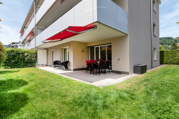 Einziehen und geniessen gepflegte Gartenwohnung 1