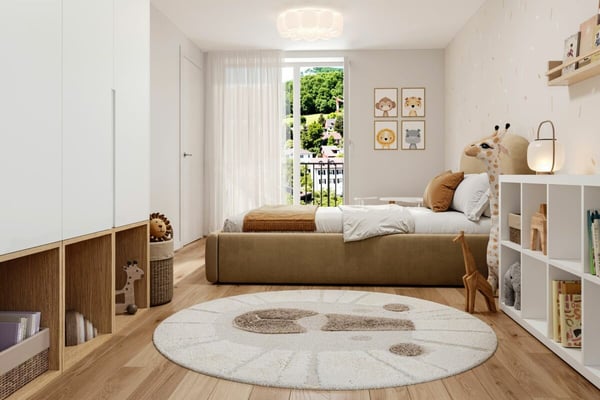 Stilvolle 3.5-Zimmer-Wohnung mit 20m² Balkon in ruhiger Lage 3