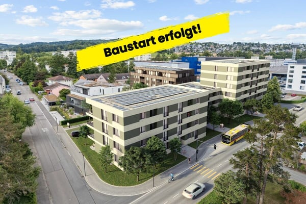 3.5 Zimmer Attikawohnung mit 105 qm Wohnfläche und  35 qm Terrasse