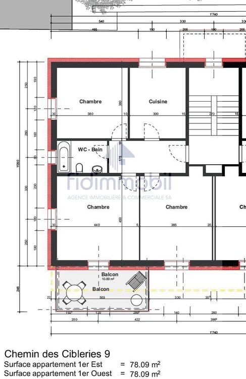 Appartement 3 pièces entièrement rénové 7