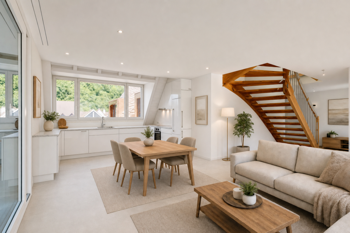 Wohnen im Dorf - Neubau 4.5-Zimmer-Maisonettewohnung