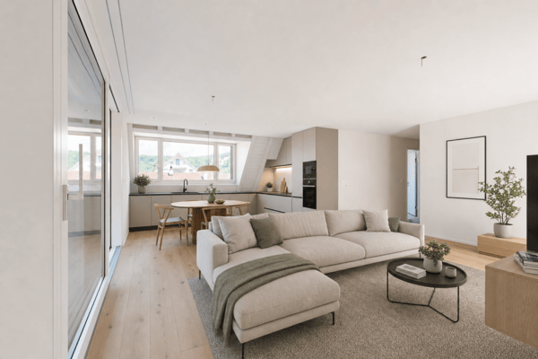 Wohnen im Dorf - Neubau 3.5-Zimmer-Maisonettewohnung 3