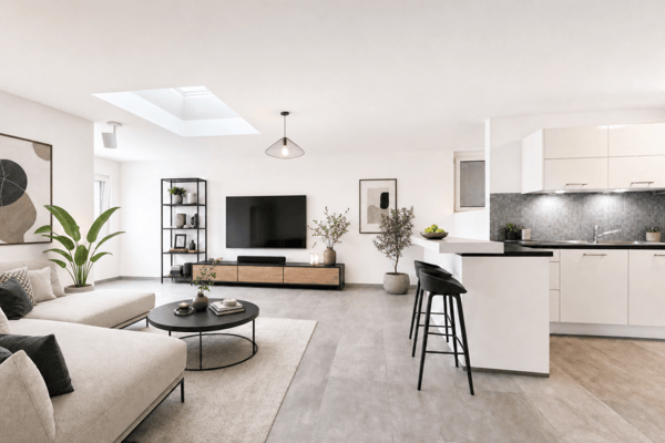 moderne Wohnung mit wundervoller Terrasse und Carport für zwei Fahrzeuge