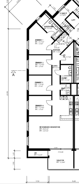 Grosszügige und moderne 5 ½-Zimmerwohnung zu mieten 5
