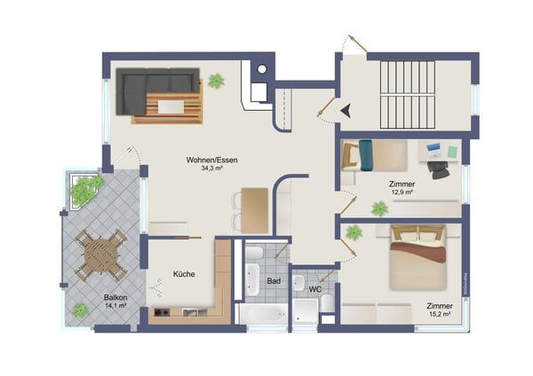 1.5 Zimmerwohnung mitten in 8306 Brüttisellen ? Ihr neues Zuhause mit vielen Möglichkeiten 13