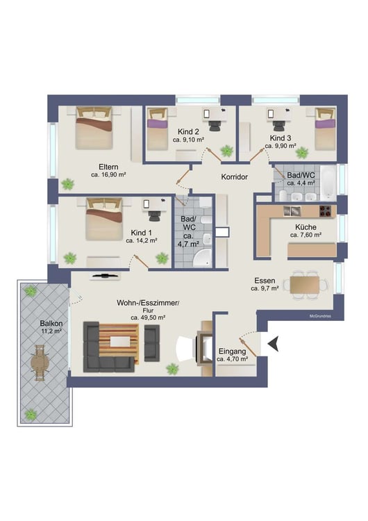 Familienfreundliche 5½ Zimmer-Wohnung m…