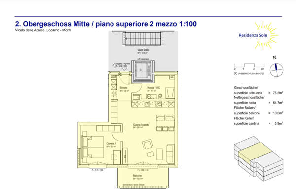 LOCARNO MONTI - RESIDENZA SECONDARIA - Affittasi appartamento di 2.5 locali 12