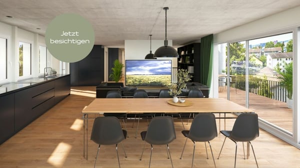 Neubau: 1.5-Zimmer-Attikawohnung mit zwei Dachterrassen 1