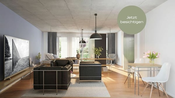 Ertstvermietung: 1.5-Zimmer-Neubauwohnung mit privatem Gartensitzplatz