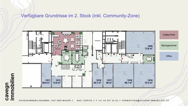 Plug and work - bezugsbereite Büroflächen ab 12 m² inkl. Community-Zone 11