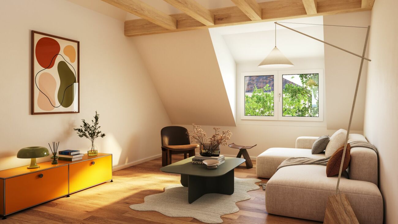 Exklusive 4.5-Zimmer-Maisonette mit privater Dachterrasse und Weitblick