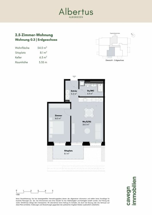 Albertus: Stilvolle Neubauwohnung mit sonnigem Gartensitzplatz 10