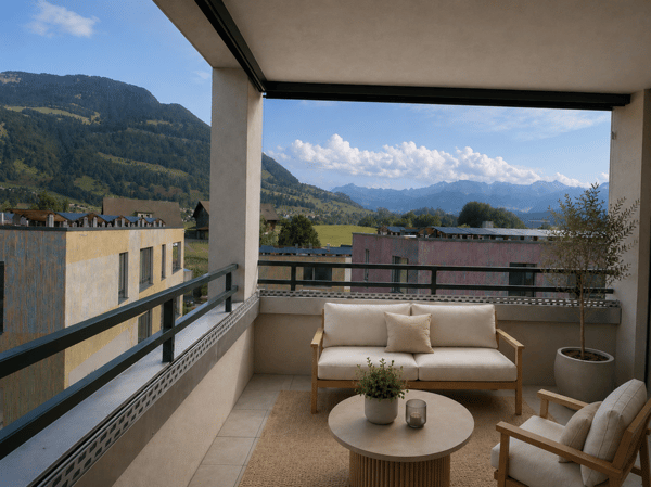 Neubau 3.5-Zimmer-Wohnung mit traumhaftem Blick in die Alpen 2