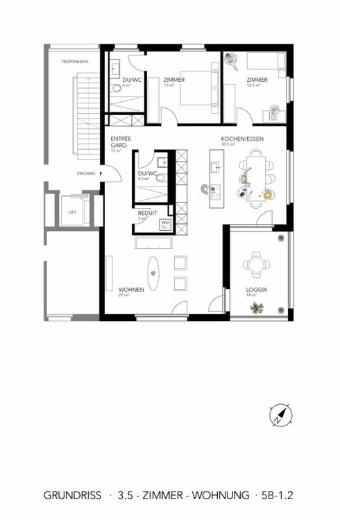 Neubau 3.5-Zimmer-Wohnung mit traumhaftem Blick in die Alpen 10
