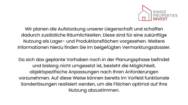 Zentrale Lager- und Produktionsflächen, individuell auf Ihre Wünsche abgestimmt 4