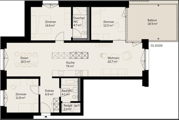 1.5 Zimmerwohnung in Uitikon - designt für Individualisten 12