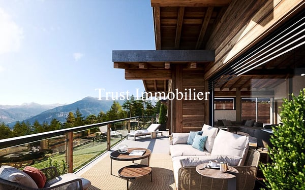 6033. Sublime Chalet neuf à Bluche 6