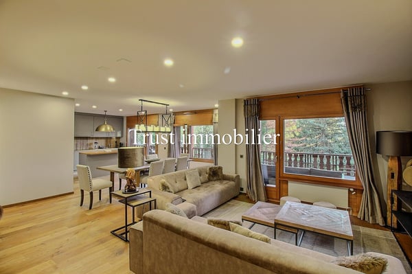 4026L. Bel appartement  1.5 pcs à louer, centre de Crans 1