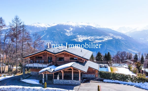 6014. Chalet d'exception à Arbaz- Force et élégance face aux montagnes 3
