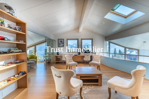 6022.Chalet contemporain lumineux avec vue panoramique, Mayens d'Arbaz 6