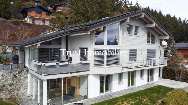 6022.Chalet contemporain lumineux avec vue panoramique, Mayens d'Arbaz 13