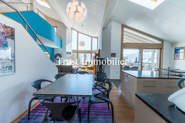 6022.Chalet contemporain lumineux avec vue panoramique, Mayens d'Arbaz 8