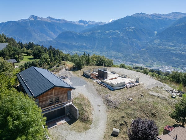 6000.Vue panoramique / Projet Chalet à vendre à Sergnou /Crans-Montana 13