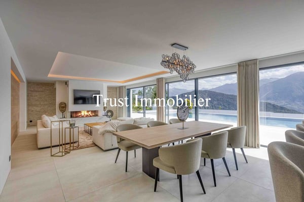 6006. RARE. Villa d'exception avec vue sur les Alpes (Ayent)