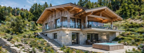 LA TZOUMAZ - Chalet de prestige Myosotis avec vue dégagée 1