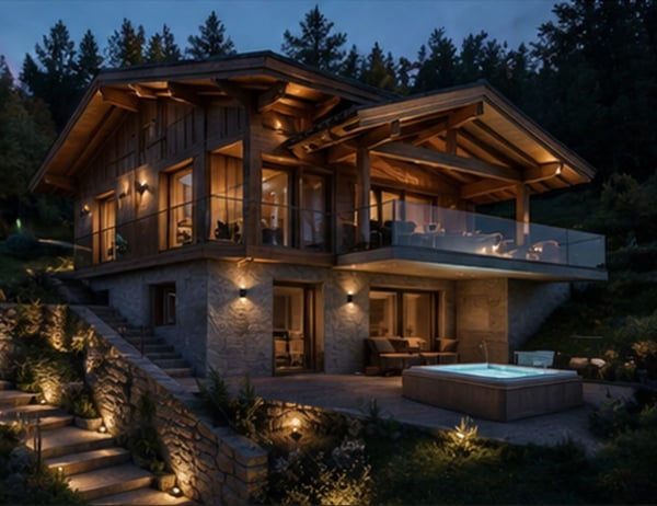 LA TZOUMAZ - Chalet de prestige Myosotis avec vue dégagée 8