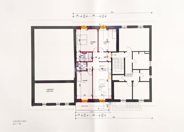ORGES - immeuble de rendement de 6 appartements avec place-jardin et places de parc 10