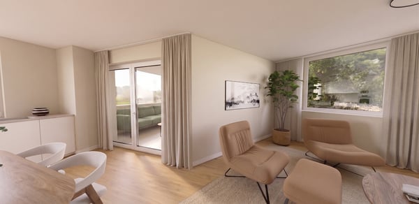 3 Appartements de 4,5 pièces dans une petite promotion de 6 lots 6