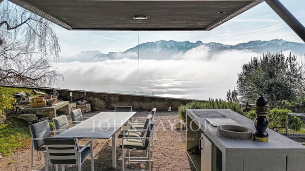 Villa d'architecte avec panorama lac & Alpes 11