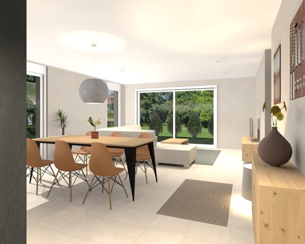 A vendre à Sugiez villa mitoyenne de 5.5 pièces de 116 m2 avec 120 m2 de terrain 4