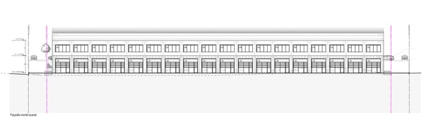 Yverdon-les-Bains, à louer, BOX de 140 m2 avec porte sectionnelle 5