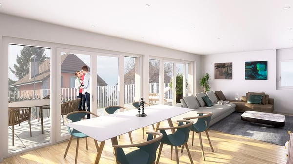 Payerne, à vendre, appartement de 4.5 pièces, au 2ème étage + balcon 4