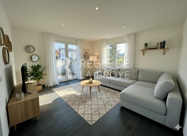 Appartement de 4.5 pièces avec grand balcon à Chabrey 6