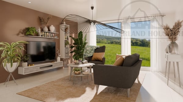 Magnifique villa individuelle neuve de 5.5 pcs avec grand jardin à Lovens 9