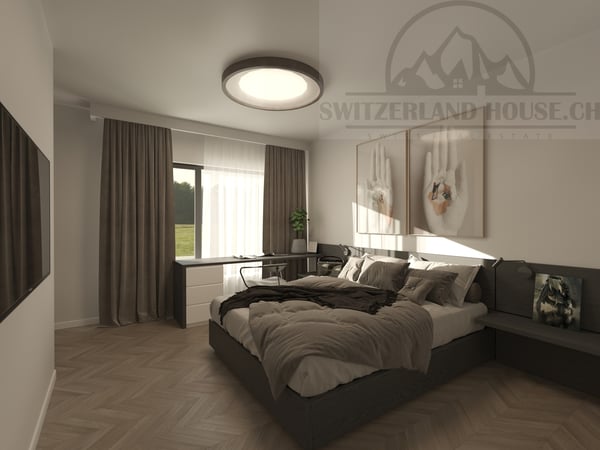 Magnifique attique 2,5 pcs avec grande terrasse avec vue à Givisiez 7