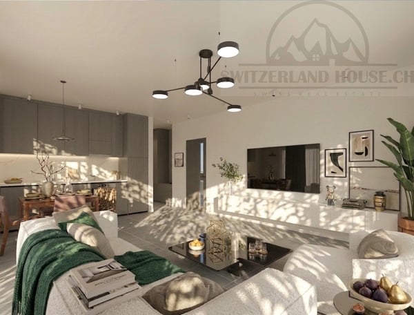 Magnifique attique 2,5 pcs avec grande terrasse avec vue à Givisiez 6