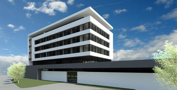 Surfaces de 177 m2, local commercial au rez-de-chaussée inférieur. Entrée indépendante 2