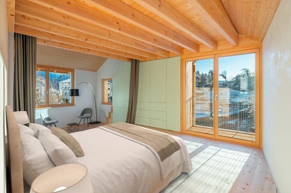 Ferienhaus mit Aussicht und moderner Architektur in Seewis 2