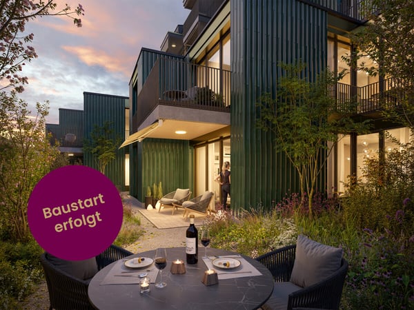 Neubauprojekt Eichstrasse Zürich  Wohnen mit privatem Gartenparadies 1