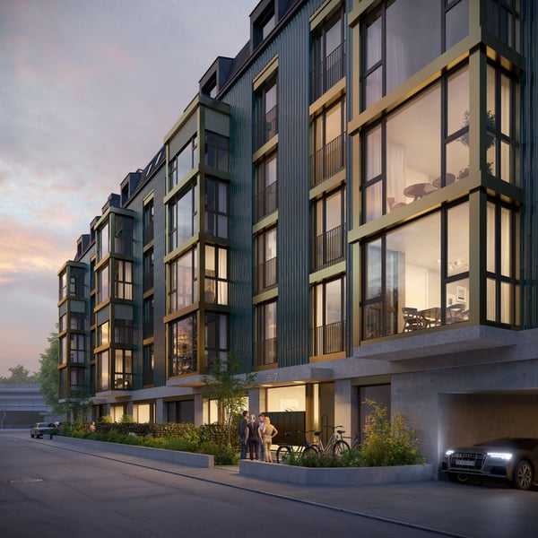 Neubauprojekt Eichstrasse Zürich Maisonette-Dachwohnung mit Terrasse 7